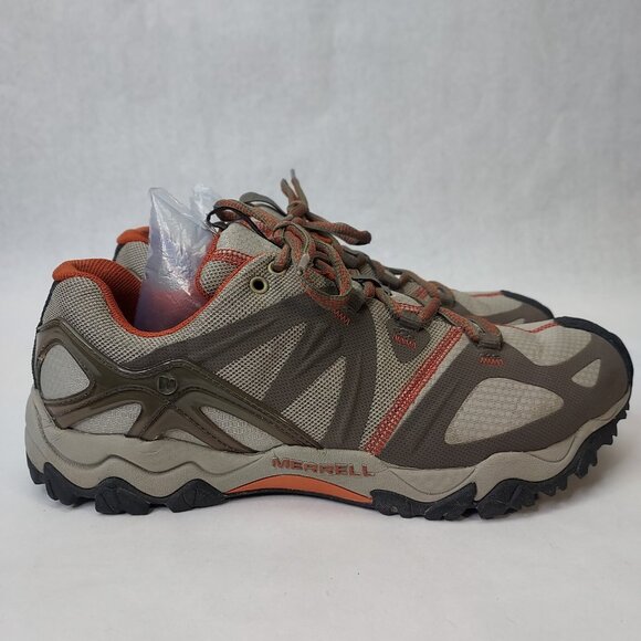 Merrell Air Hiking Shoe Women's US 10 Gray Orange Grasshopper Training Sneaker - Picture 7 of 13